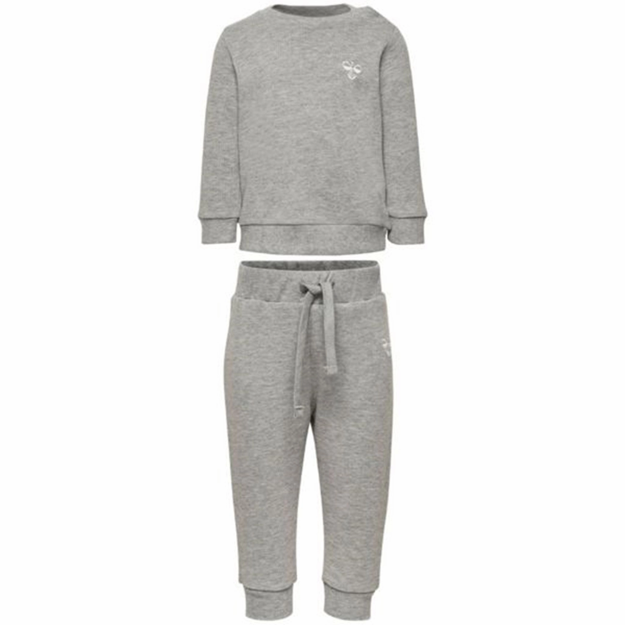 Hummel Santo Crew Suit Grey Melange Animal-free