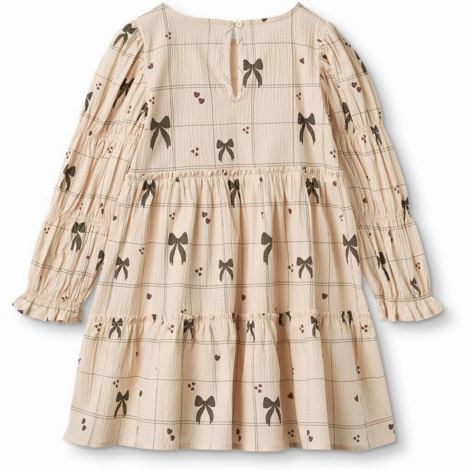 Sustainable-Lining Fliink Sandshell Aop. Bow Dress