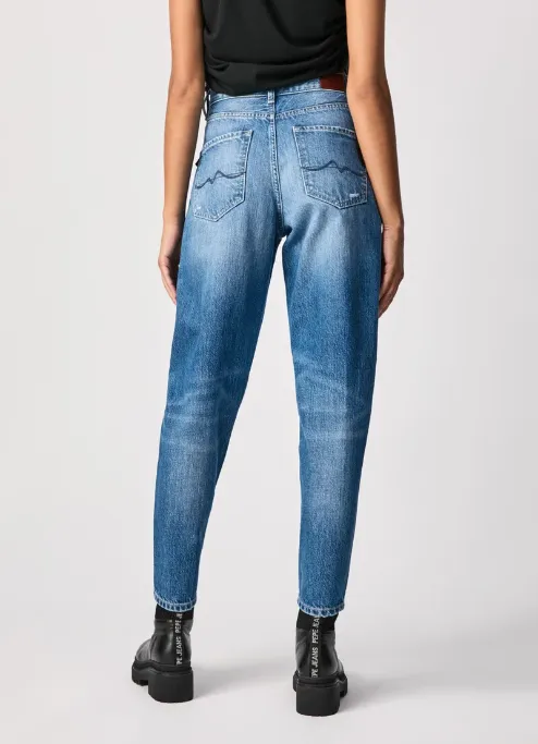 Dynamic Motion PepeJeans Rachel Baloon Fit High Waist Jeans PL203739HH6 denim