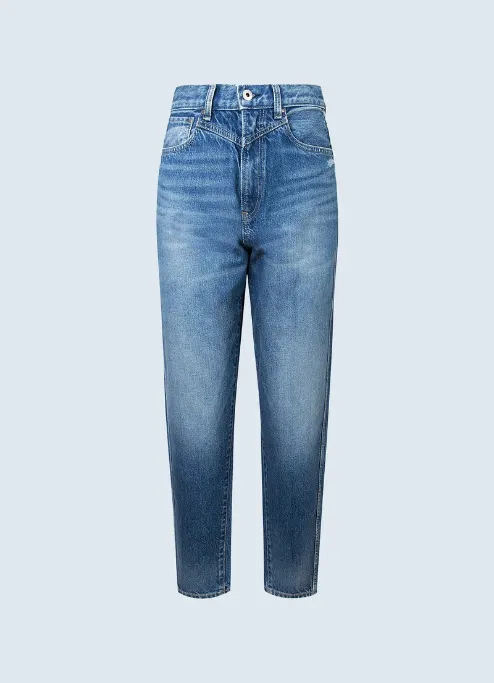 PepeJeans Rachel Baloon Fit High Waist Jeans PL203739HH6 denim Trendy Look Chilly Day Layers