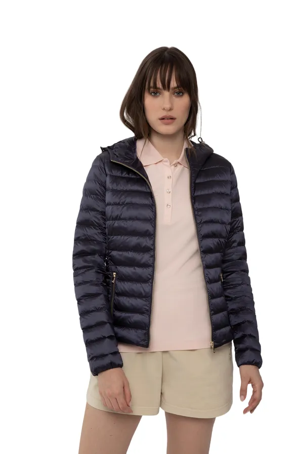 Ciesse Piumini giacca da donna con cappuccio Carrie 205CFWJ00178 blu Anti Slip Collar Hooded Design