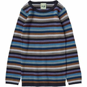 FUB Multi Stripe Rib Tee L/S Youth fashion