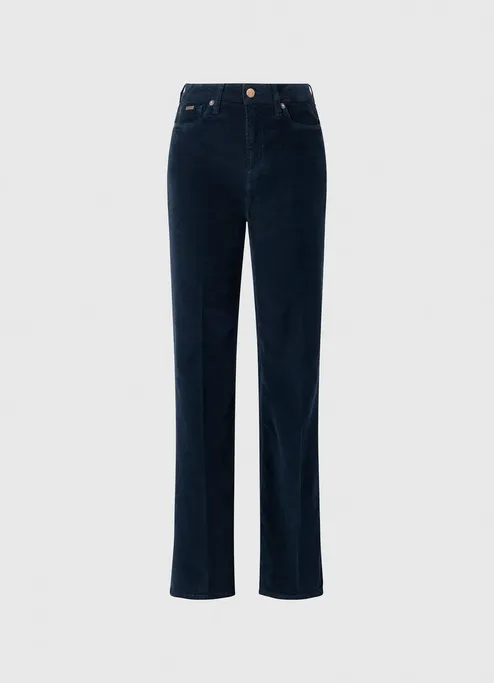 Daywear Pepe Jeans Pantaloni da donna svasati in velluto a coste Willa Cord PL2115850 594 dulwich