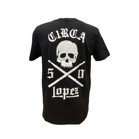 C1RCA T-shirt Lopez da uomo manica corta LTS003 black Classic Crew Neck