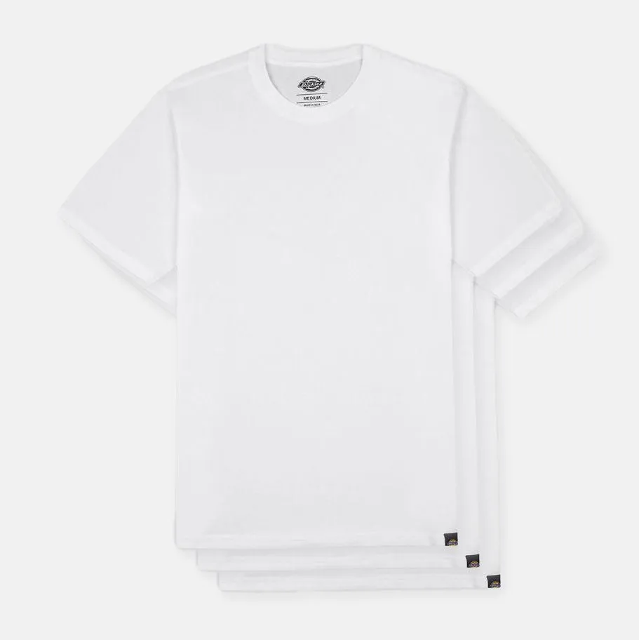 Comfy Style Dickies 3 magliette maniche corte da uomo DK621091WHX1 bianco