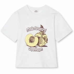 Breathable touch Minimal Fashion Mads N?rgaard Snow White Dry Single Tristi Tee