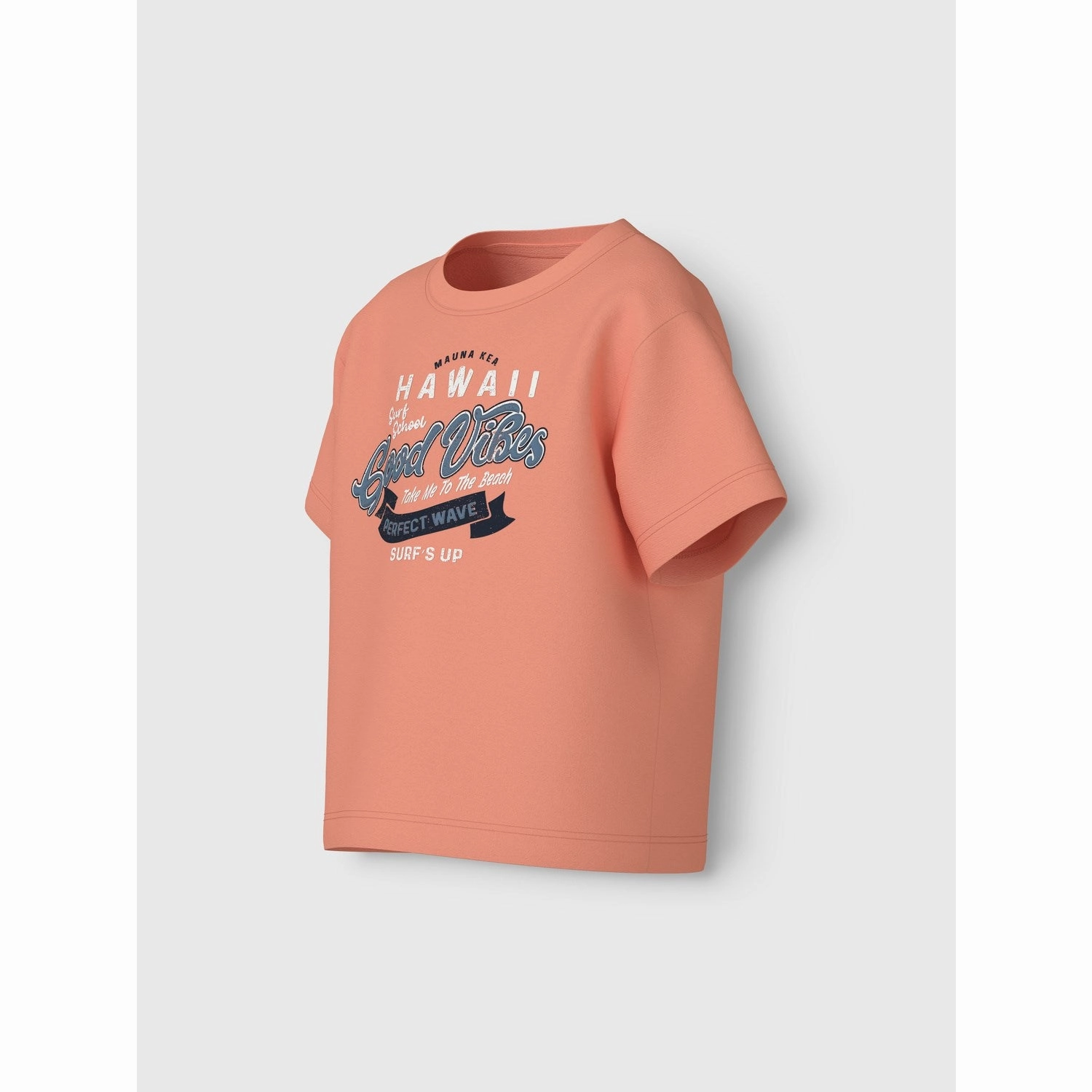 Name It Papaya Punch Good Vibes Vagno Loose T-Shirt Sporty Fashion