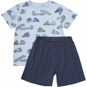Lint Resistant Surface Minymo Skyway T-Shirt   Shorts Set AOP