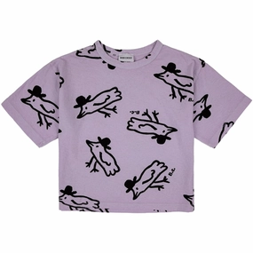 Bobo Choses Lavender Mr Birdie All Over T-Shirt Outdoor Comfort Perfect Fit Wear
