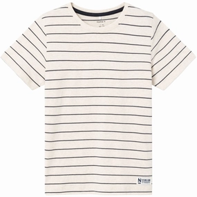 Name It Peyote Melange India Ink Stripes Joben T-Shirt Comfortable Casual