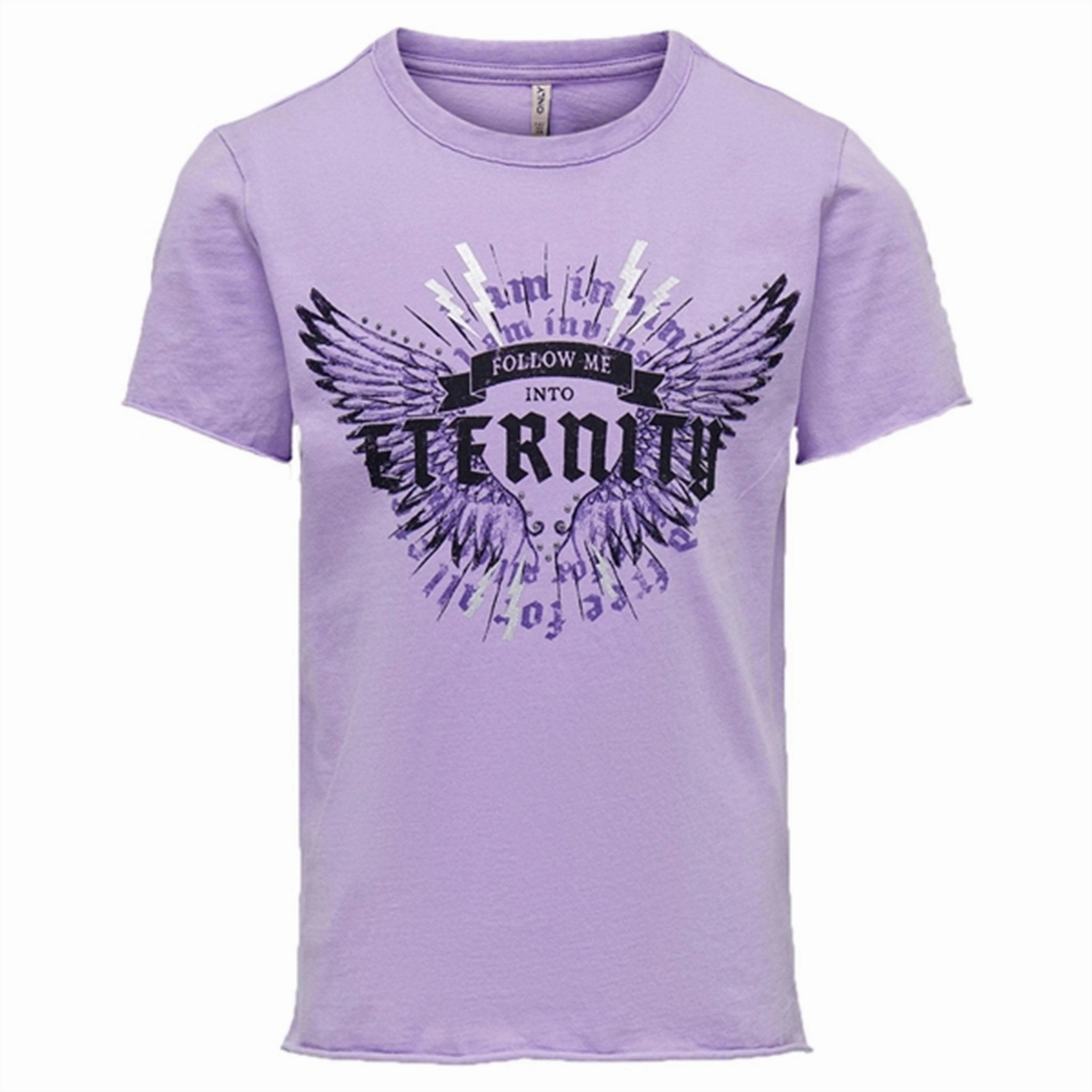 Kids ONLY Purple Rose Lucy Fit Eagle Wings T-Shirt Daily Style Everyday Outfit