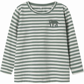 Name It Green Bay Nmmnitu Ls Top Pb Ruffle Edge