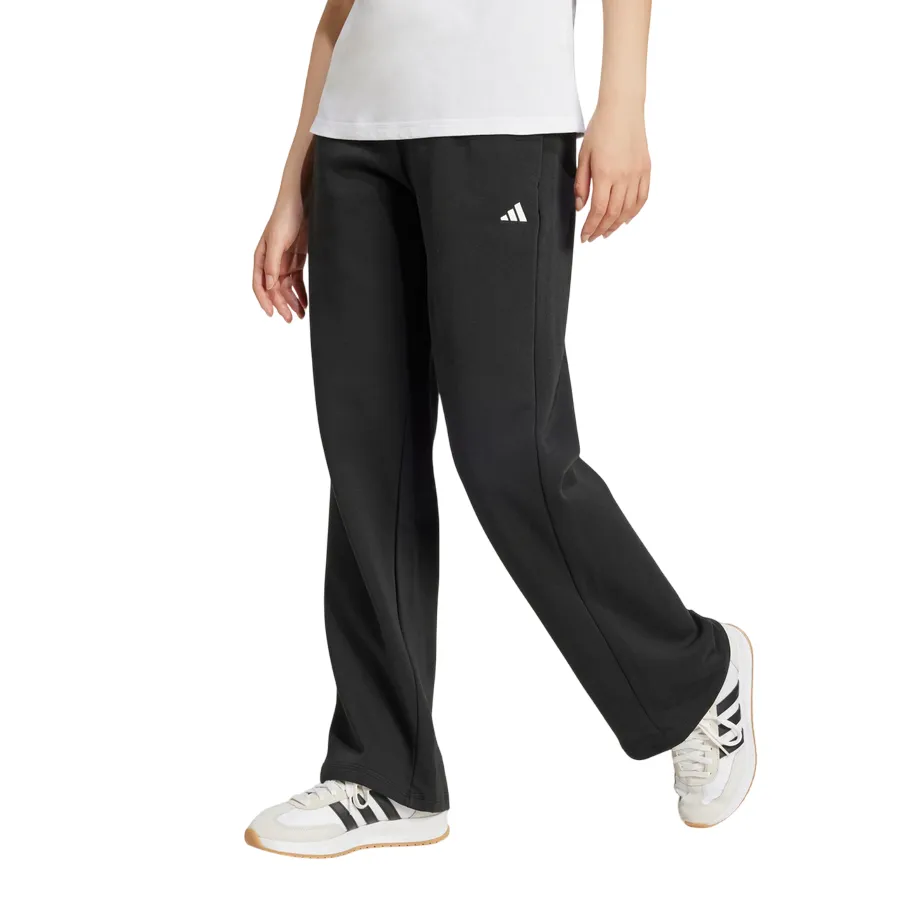 ReflectiveSafetyDetails Flexible Midsole Design Adidas Pantalone donna Essentials Small Logo Feel Cozy Open-Hem JC5921 nero