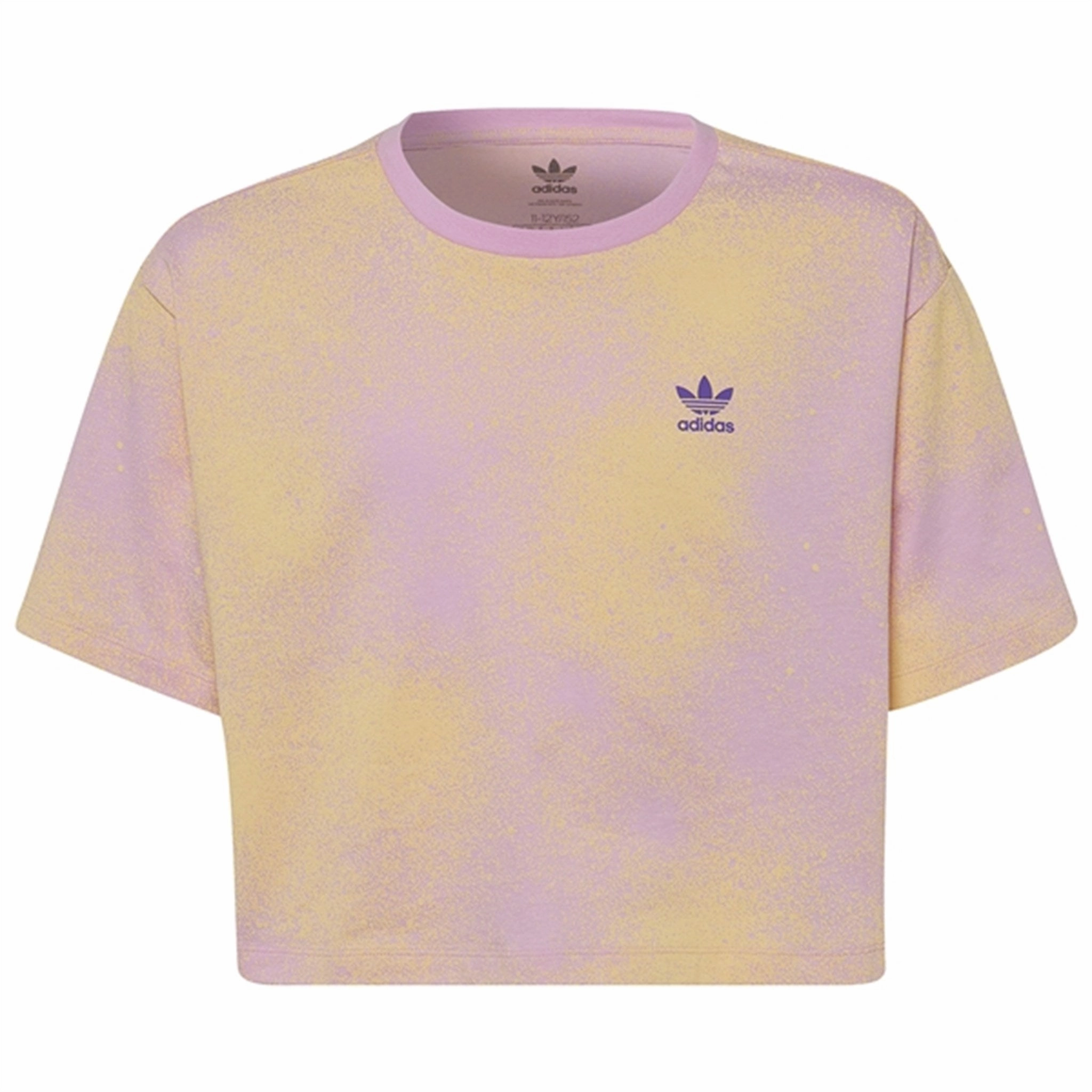 Relaxed Design Seam Free Edging adidas Bliss Lilac Crop T-Shirt