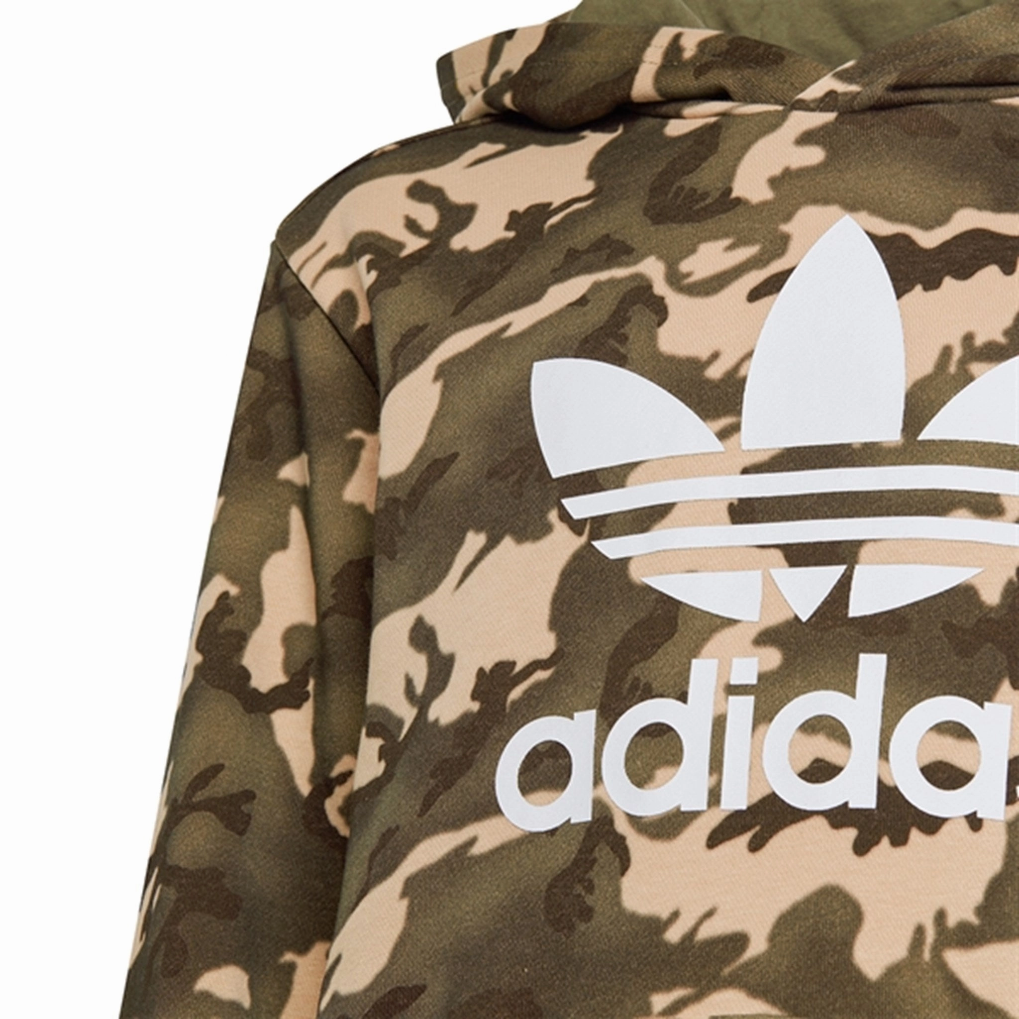 adidas Originals Beige / Multi Color Hoodie Generous Hood Space
