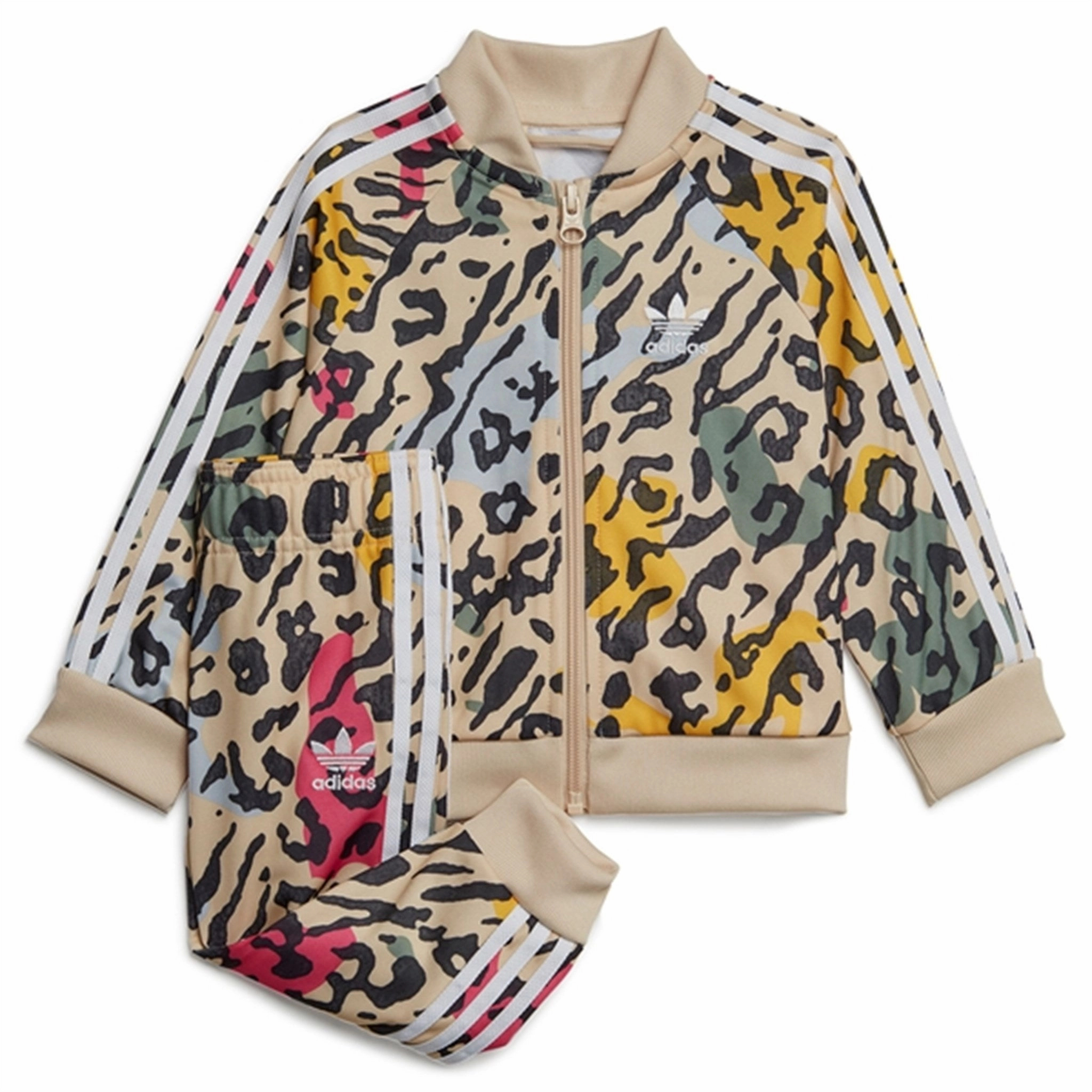 DWRCoatedFabric taste venue adidas Originals Beige / Multi Color Tracksuit