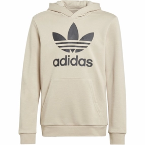 Slim Fit Contour bus ride adidas Originals Beige Trefoil Hoodie