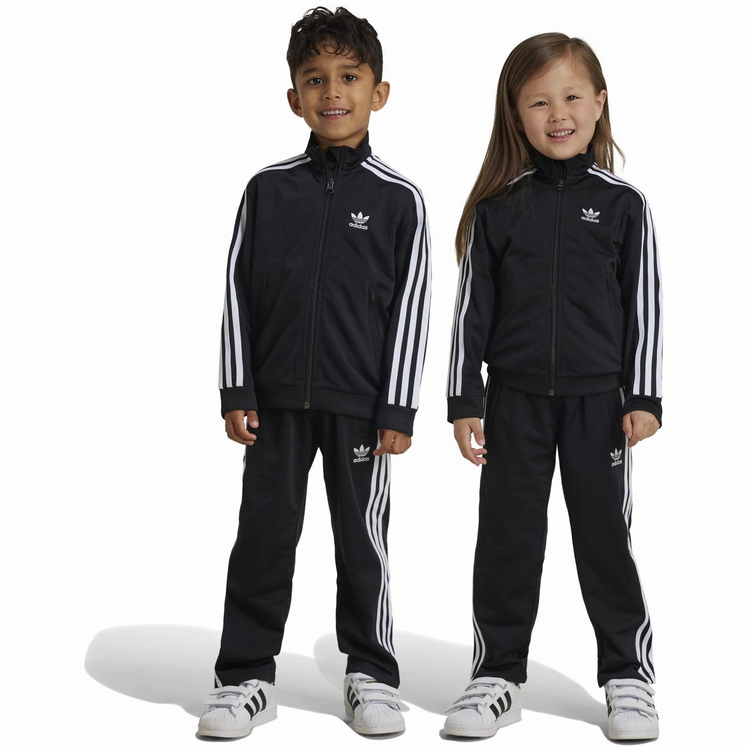 Bonded Seamless Edges adidas Originals Black Firebird Tracksuit