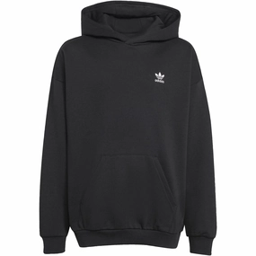 adidas Originals Black/White Loose Hoodie Fl Bactrian camel like Sport Mode