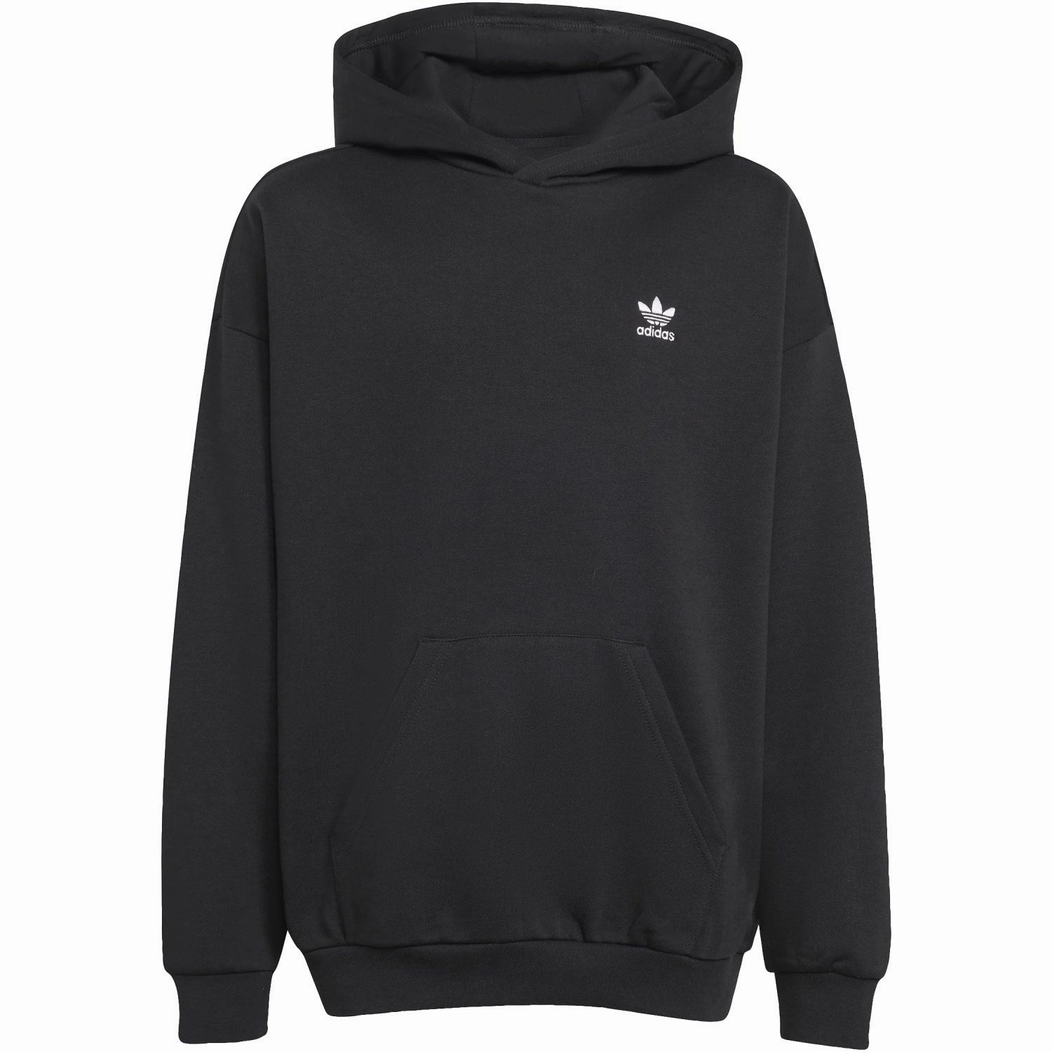 adidas Originals Black/White Loose Hoodie Fl Bactrian camel like Sport Mode