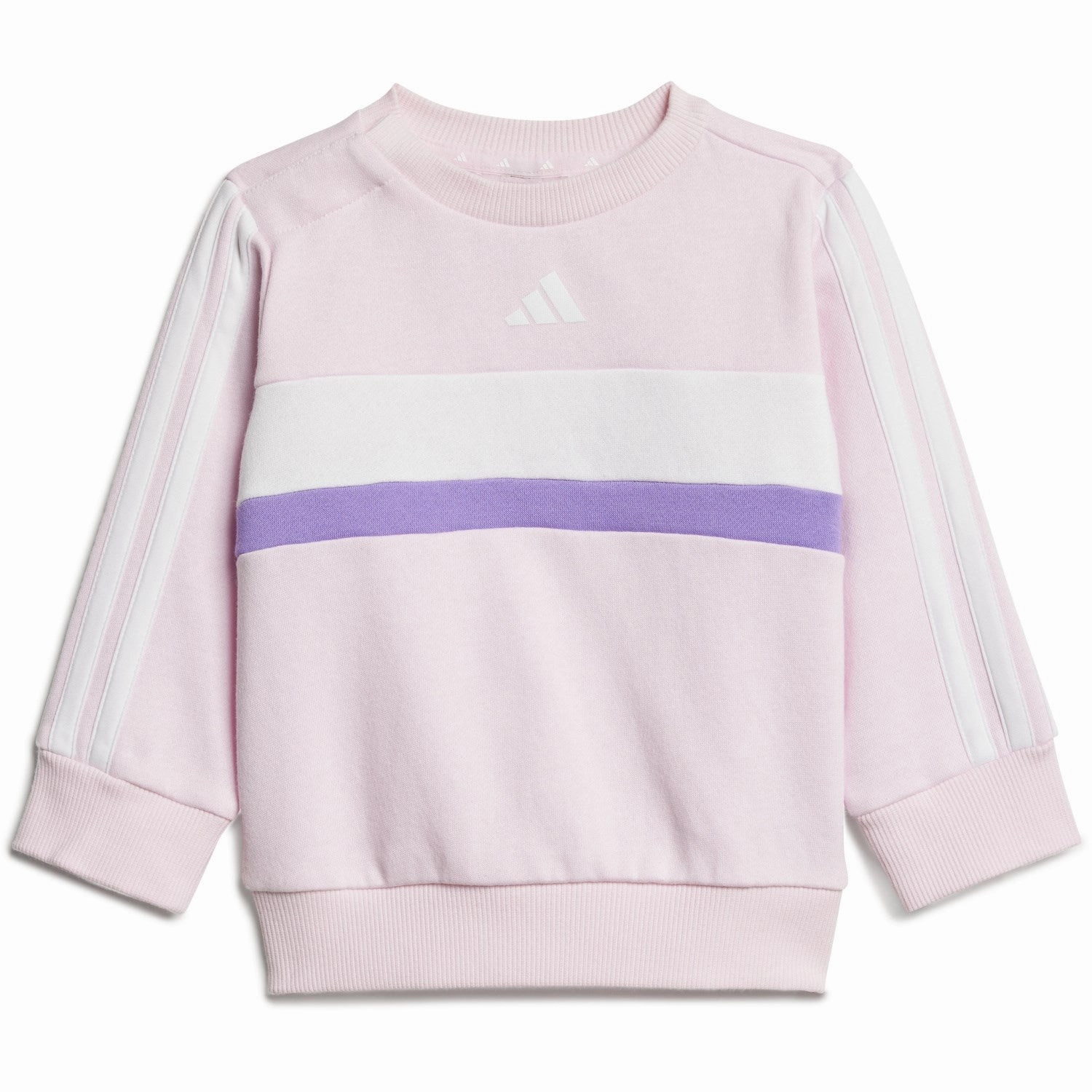 adidas Originals Clear Pink/White/Violet Fusion I 3S Tib Fl Sweat Set HighVisibility Trims Multi Panel Breathable Design