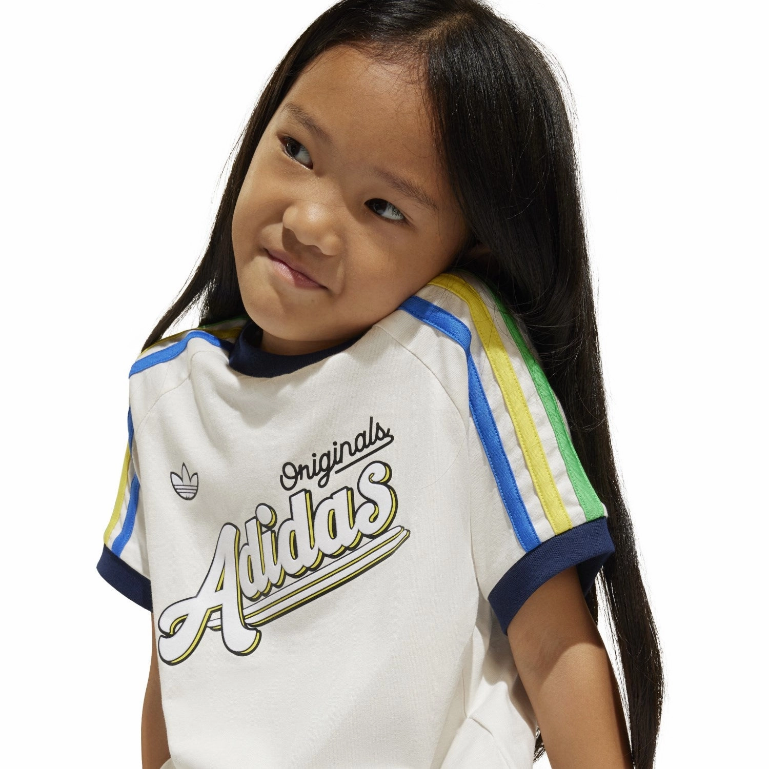 Classic Cut adidas Originals Cloud White/Night Indigo Shorts Tee Set