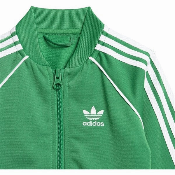 AbrasionResistantSurfaces ThermalRegulation adidas Originals Green SST Tracksuit