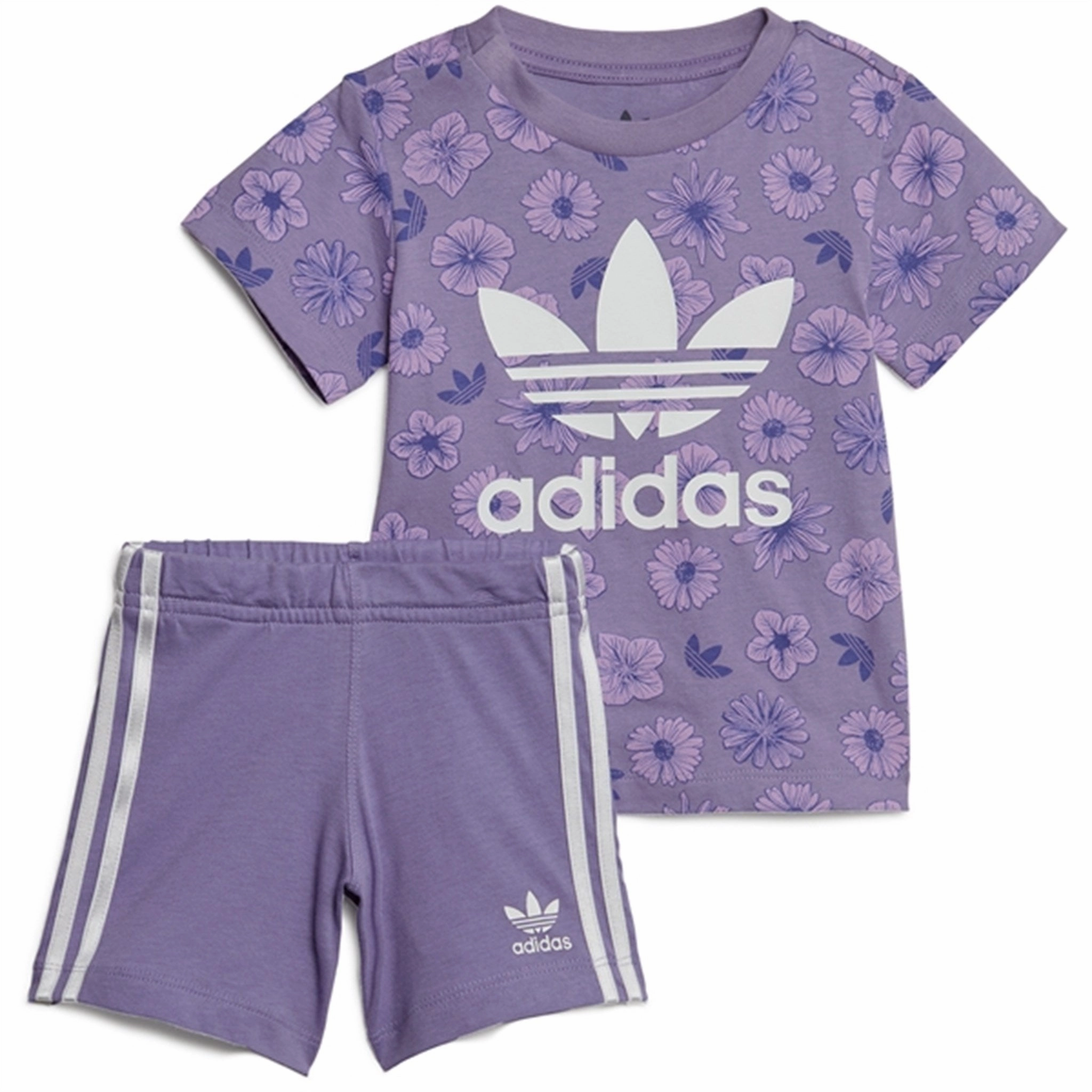 adidas Originals Maglil / Multi Color Shorts Tee Set Beach Ready Shorts checkered pattern
