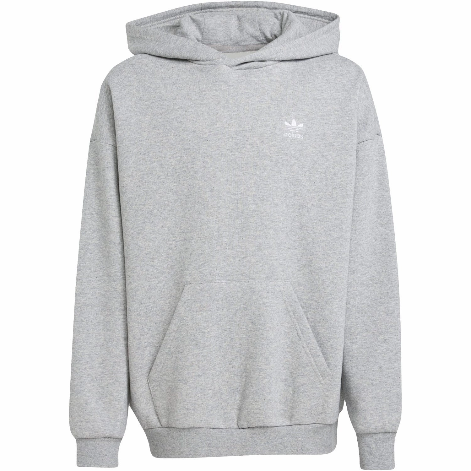 equestrian wear forest hike adidas Originals Medium Grey Heather/White Loose Hoodie Fl