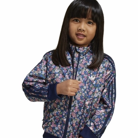 Cutting-edge Teenager outfit adidas Originals Night Indigo/Multicolor Fb Tracksuit