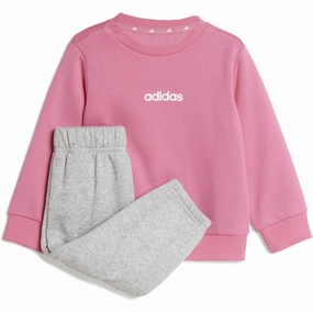 Flexible Wear QuickDryTechnology adidas Originals Pink Fusion/White I Lin Fl Jog Sweat Set