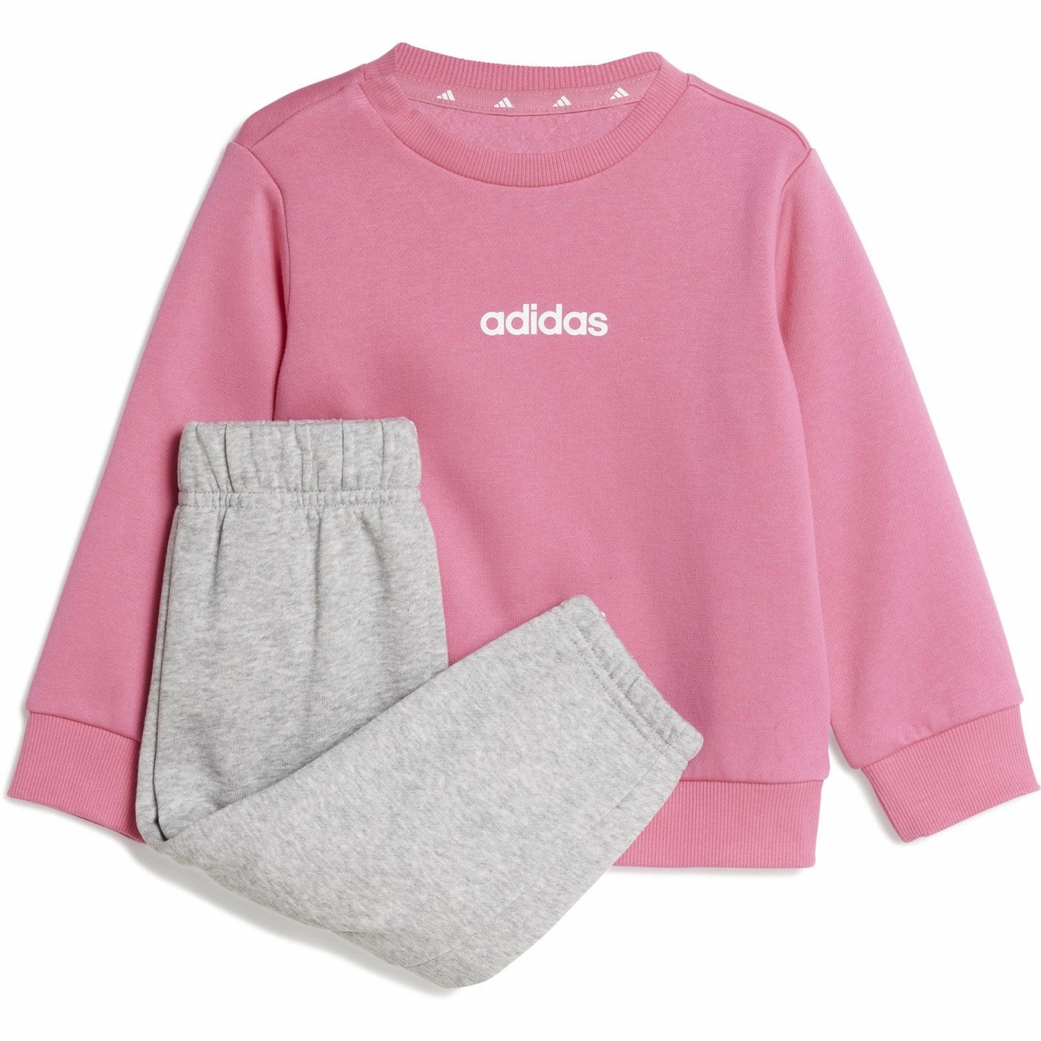 Flexible Wear QuickDryTechnology adidas Originals Pink Fusion/White I Lin Fl Jog Sweat Set
