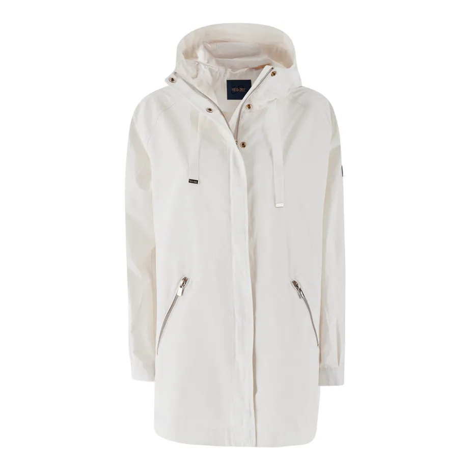 Yes Zee giubbino trench da donna con cappuccio 1021O430/NH00 0222 beige Grace