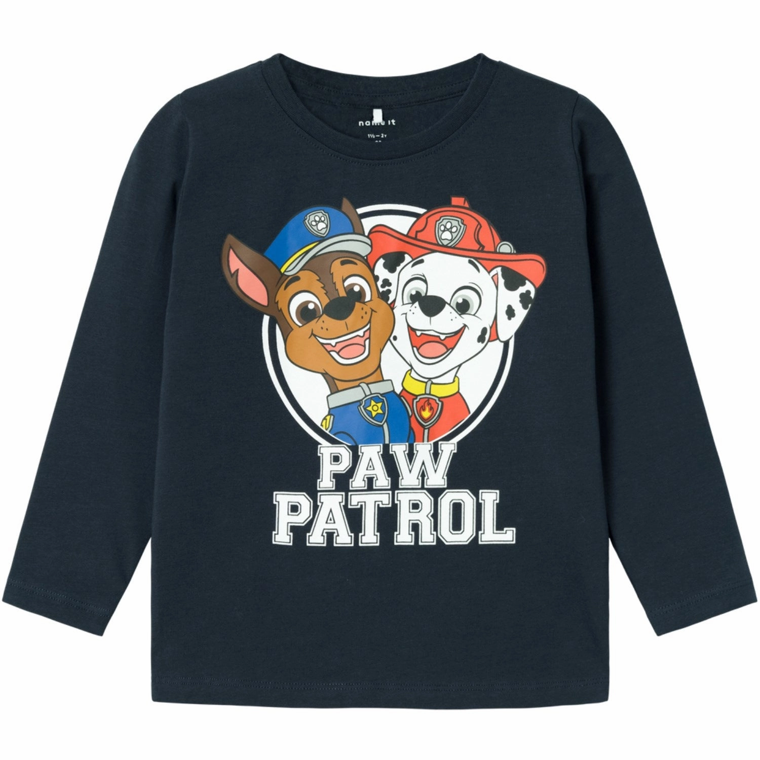 Neutral Toned Stitching Name It Dark Sapphire Jollo Paw Patrol Blouse Noos