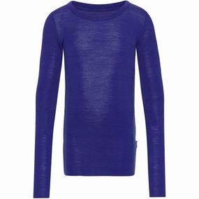 Solid Hue Molo Twillight Blue Rihanna Wool Blouse