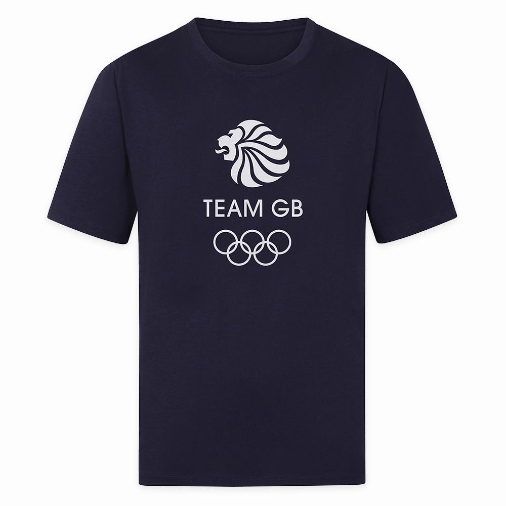 Adult Team GB Core Logo Tee - Navy Timeless Design
