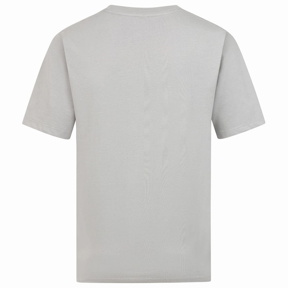 Perfect for Vacation Embroidered Adult Team GB Stacked Text T-Shirt  - Grey