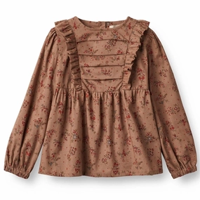 Wheat Berry Dust Flowers Blouse Nolia Standalone Option