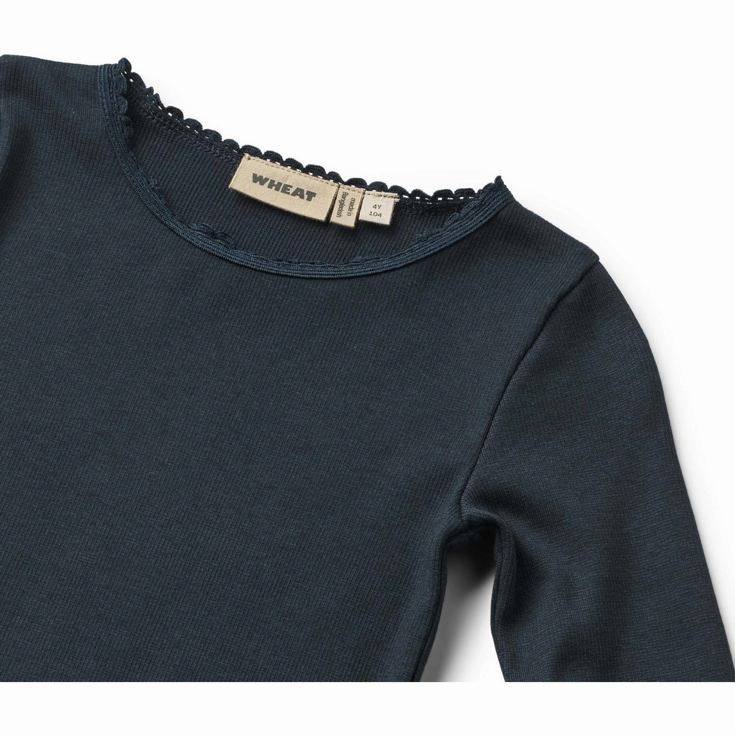 Ventilated Back Panel Wheat Navy Rib Blouse Reese