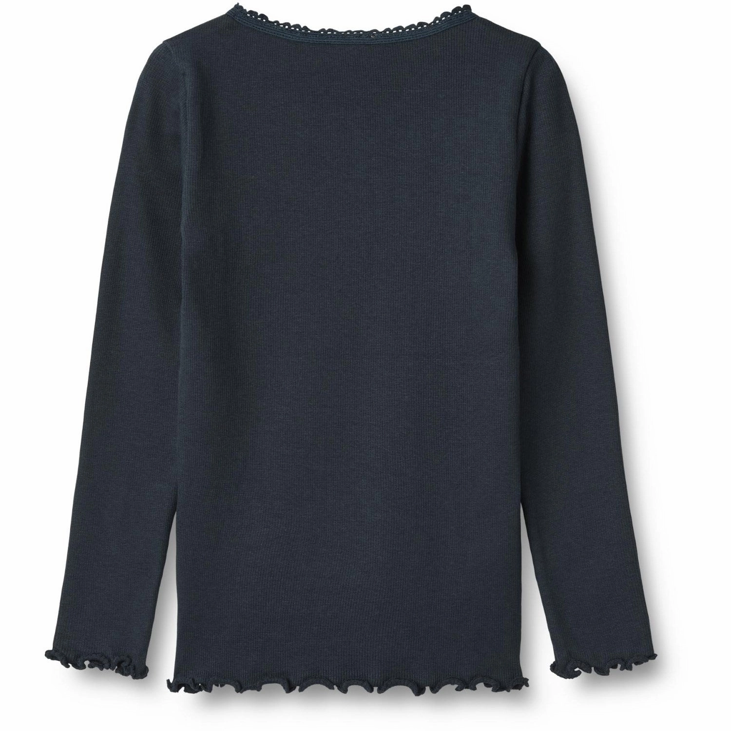 Lakeside Relaxation Wheat Navy Rib Blouse Reese