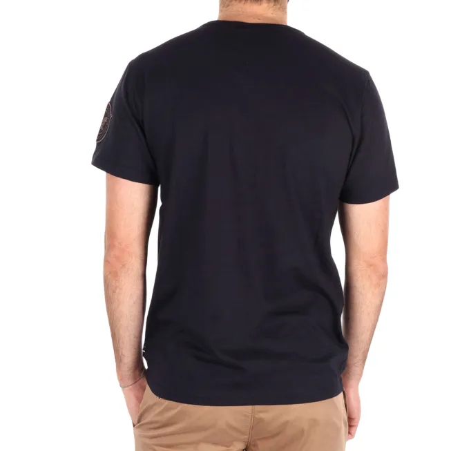 Matte Look Comfortable fit Aeronautica Italiana maglietta manica corta da uomo 010394 blu