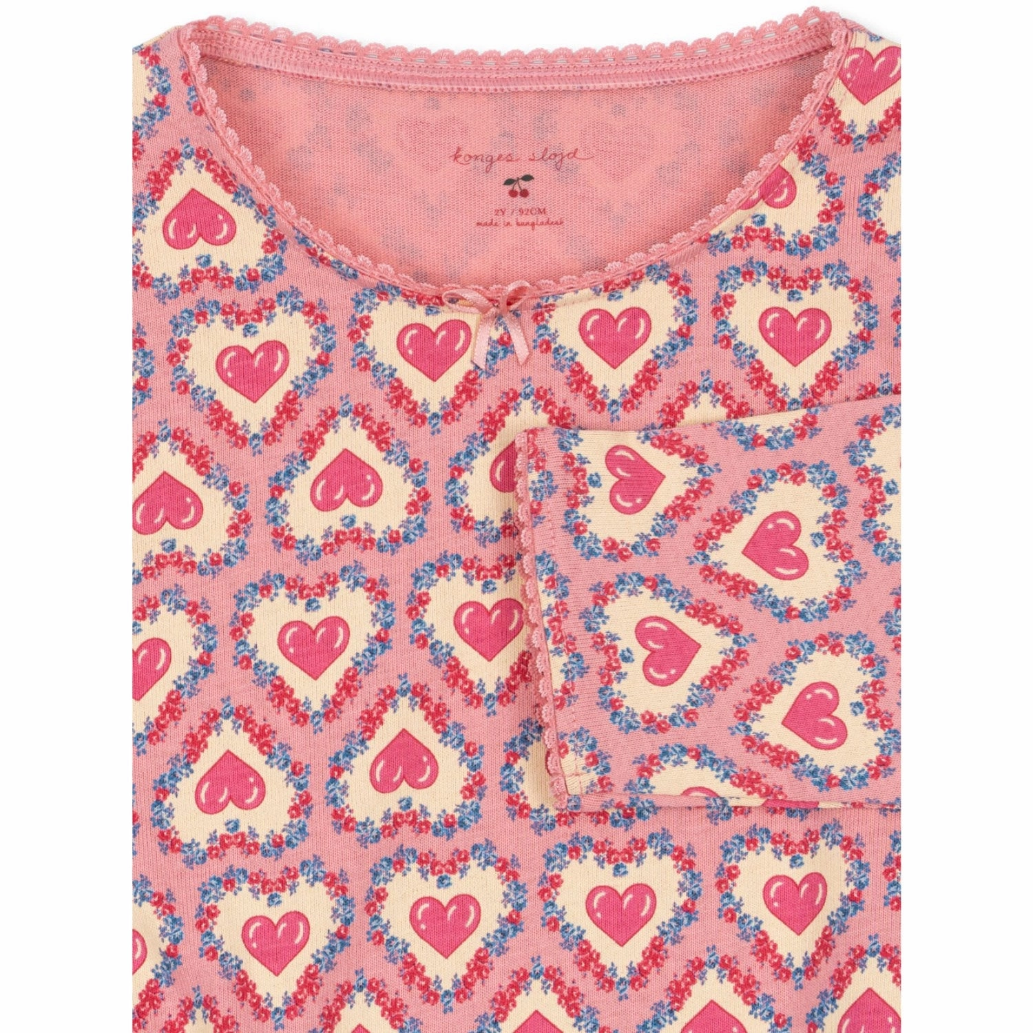 Sustainable Weave Designer Touch Konges Sl?jd Felice Rose Drey Set GOTS