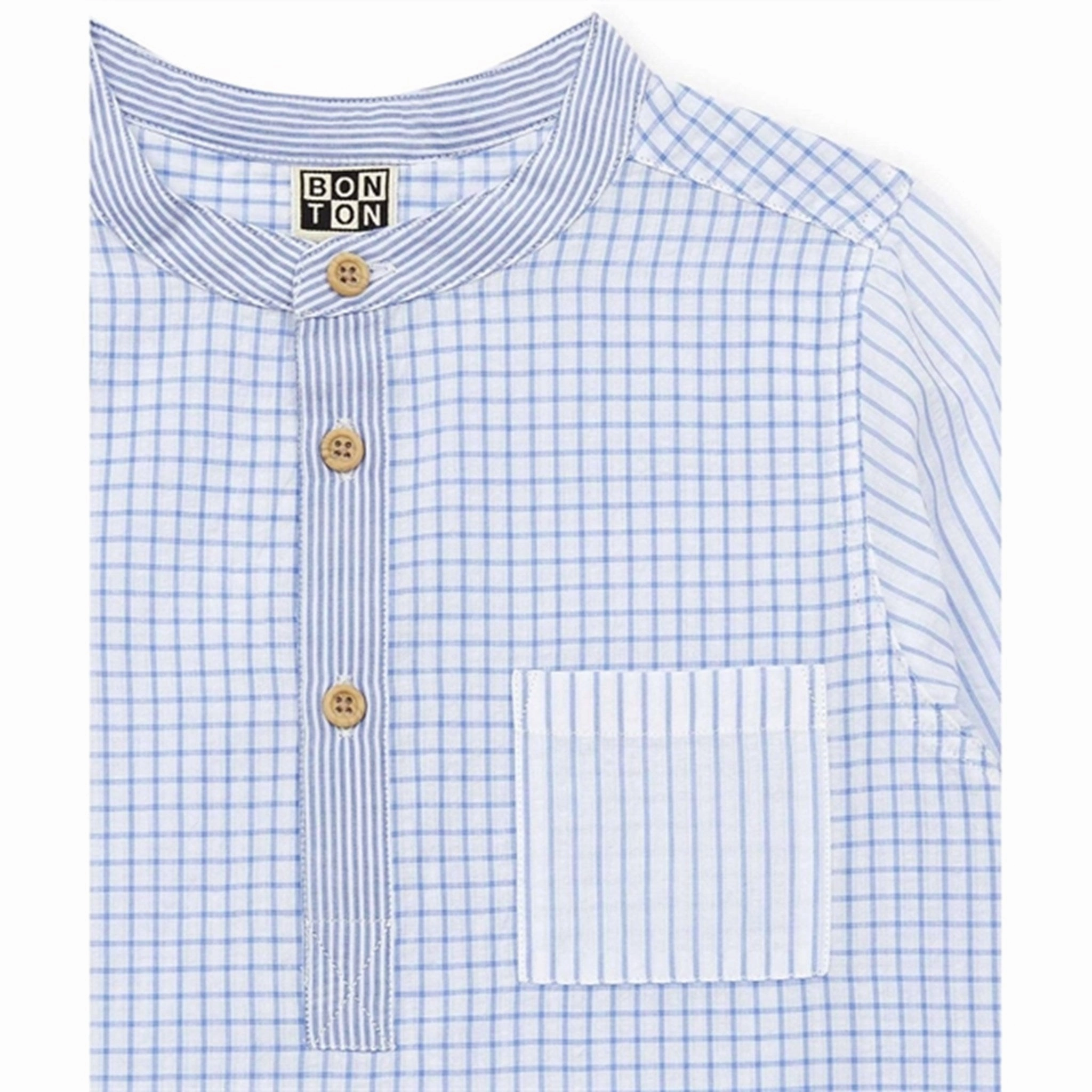 Minimalist Design Timeless Piece BONTON Mix Ciel Shirt