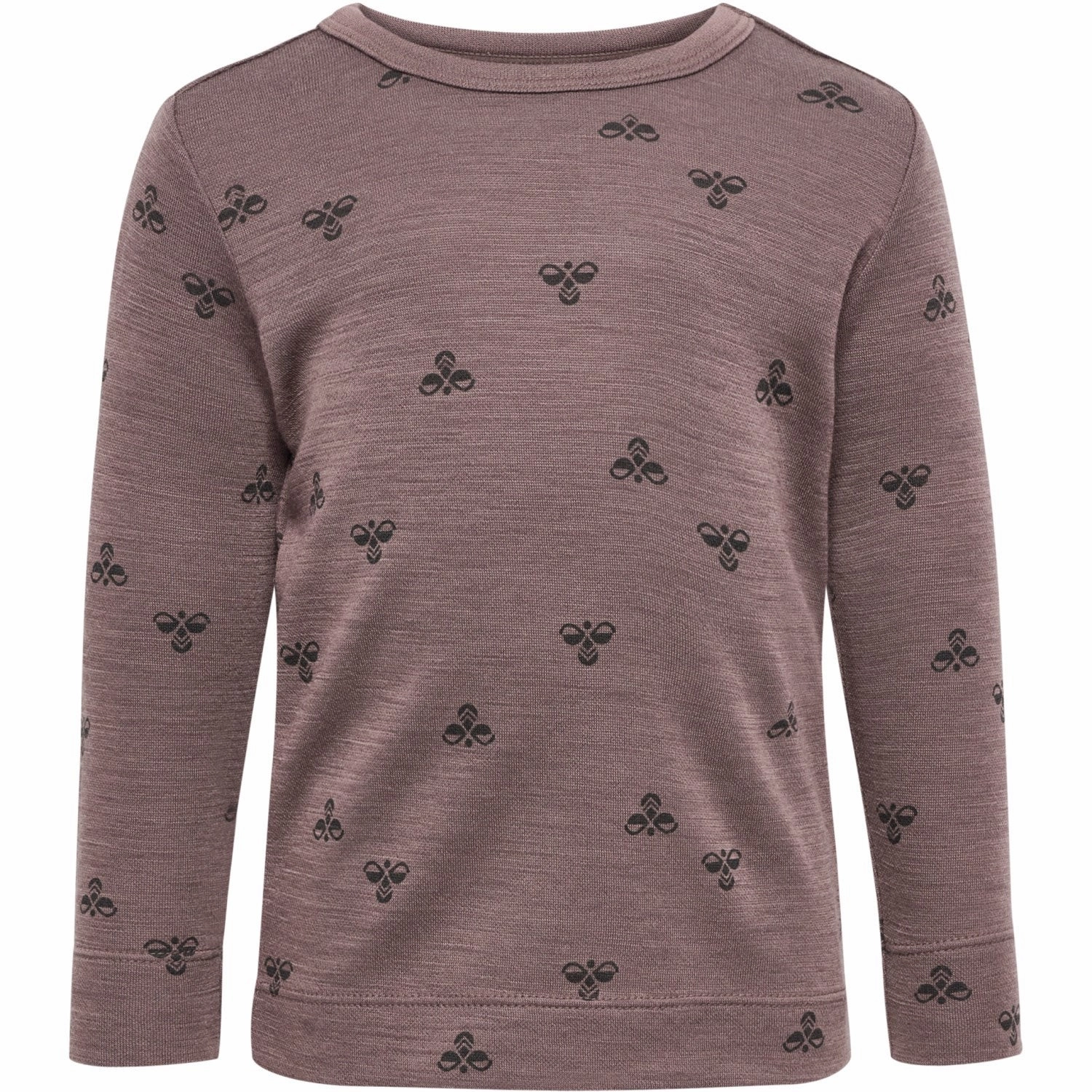 Durable Buttons Hummel Twilight Mauve Mini Wool T-Shirt L/S