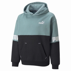 Puma Power Hoodie Blue Patchwork Freedom of movement