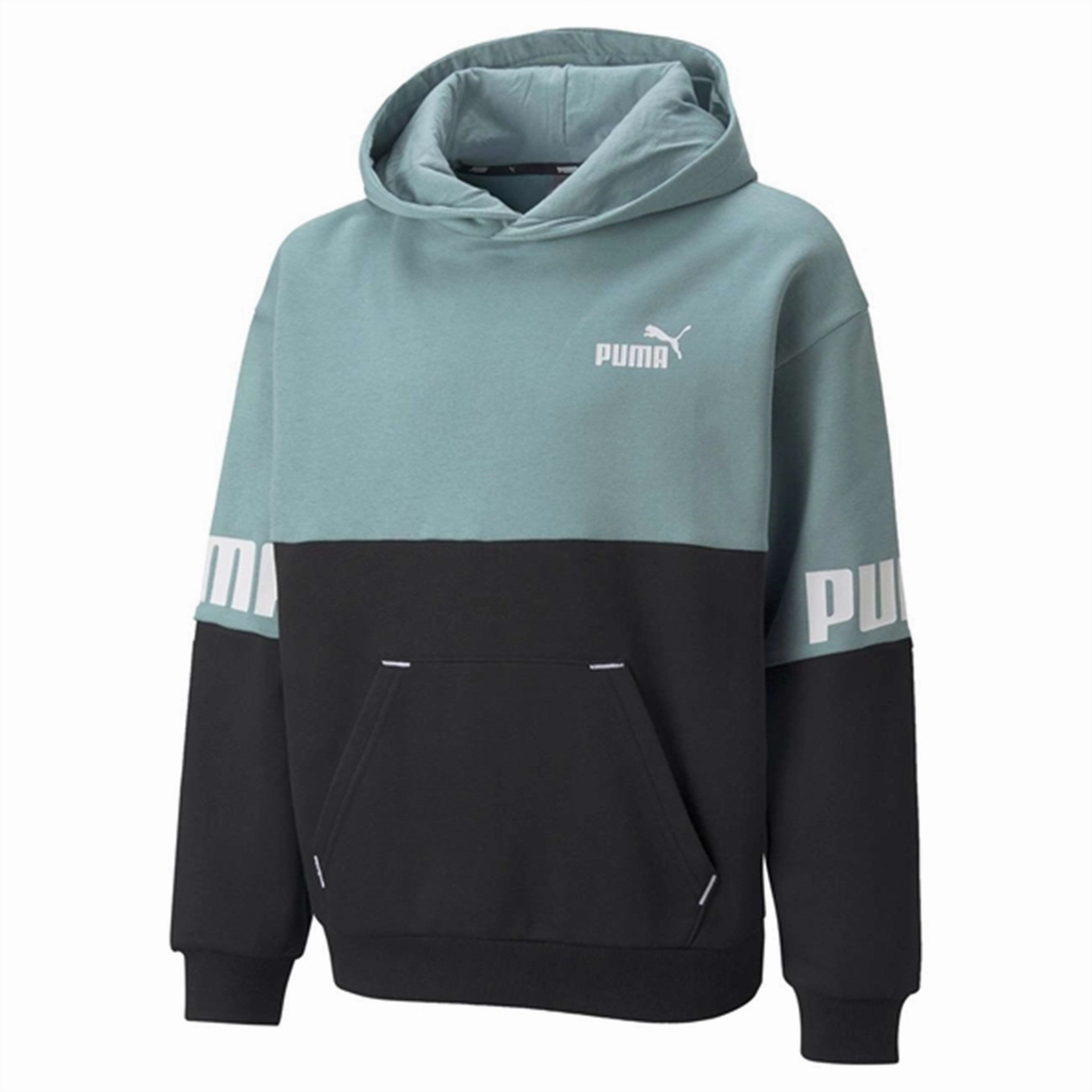 stretchy texture forest hike Puma Power Hoodie Blue