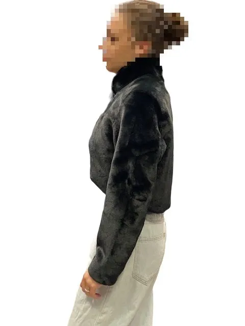 Seamless Integration ElasticWaistband Censured ecopelliccia corta da donna JW6244 T FRCN 90 nero