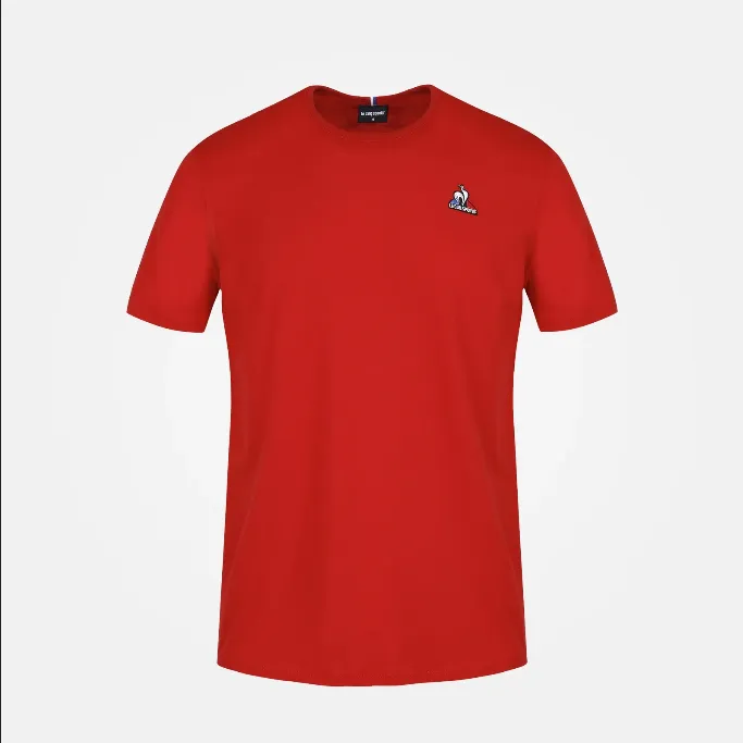 Le Coq Sportif T-shirt Manica Corta 2120203 pur rouge Cross Grain Knit Comfort First