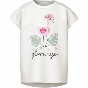 Holiday Comfort Style Name It Bright White Flamingo Vigea Capsl T-Shirt