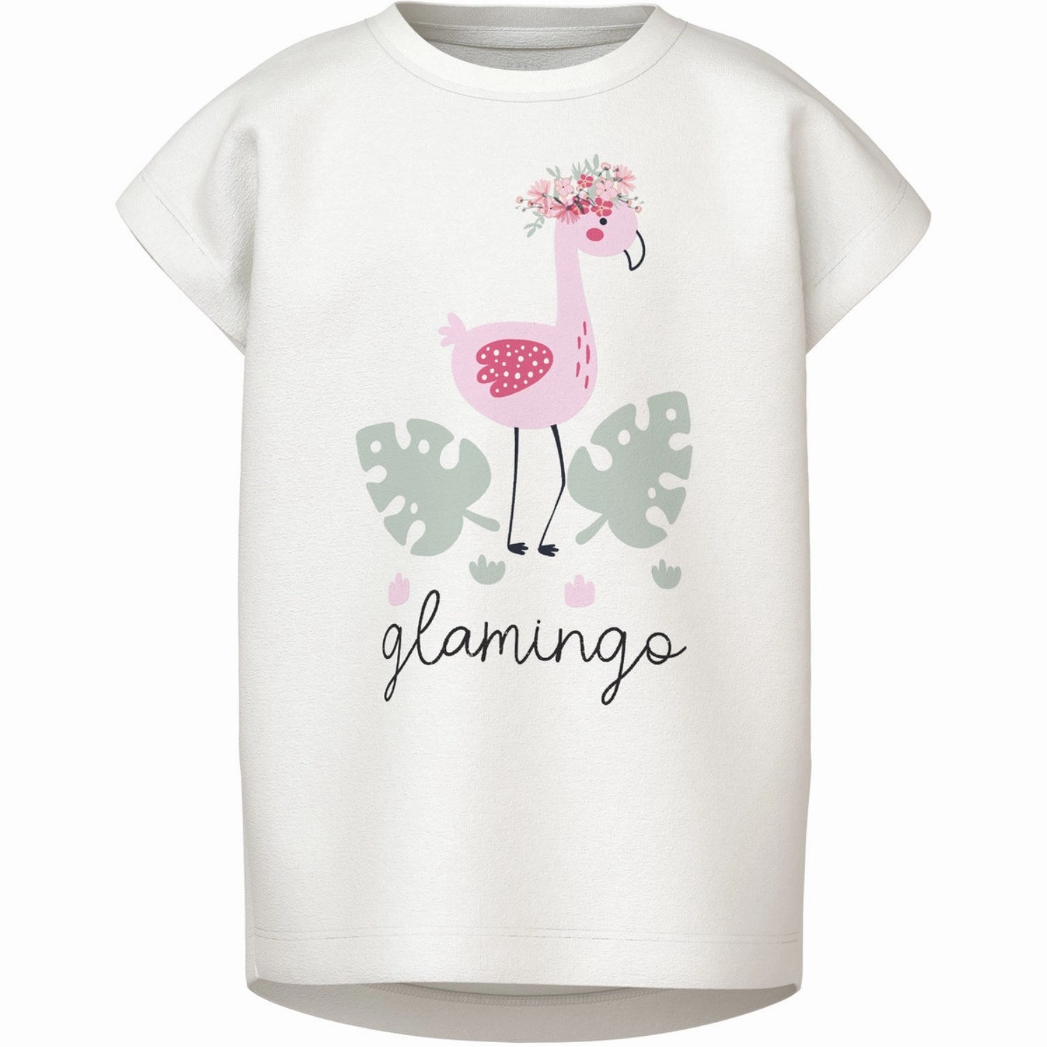 Chic and Soft Popular Name It Bright White Flamingo Vigea Capsl T-Shirt